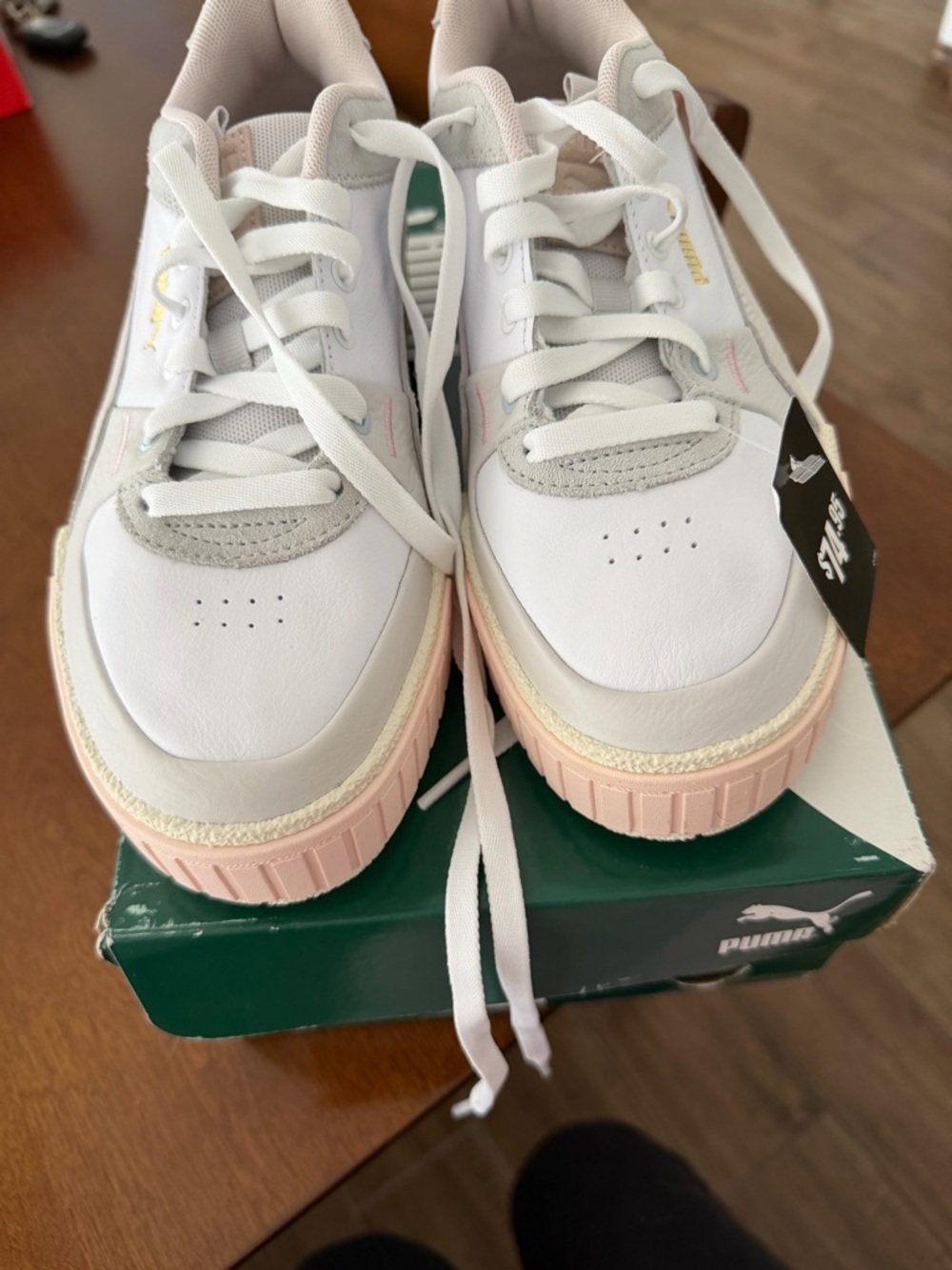 Puma White/ pale pink NWT Cali sport mix sneaker 8.5